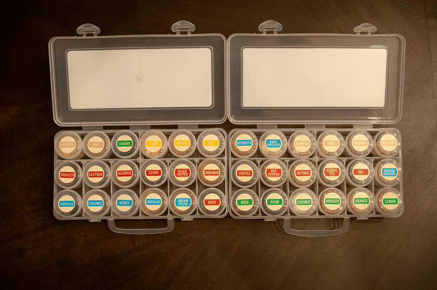 Original and Expansion Bourbon Nosing Kits, Ingredient Labels