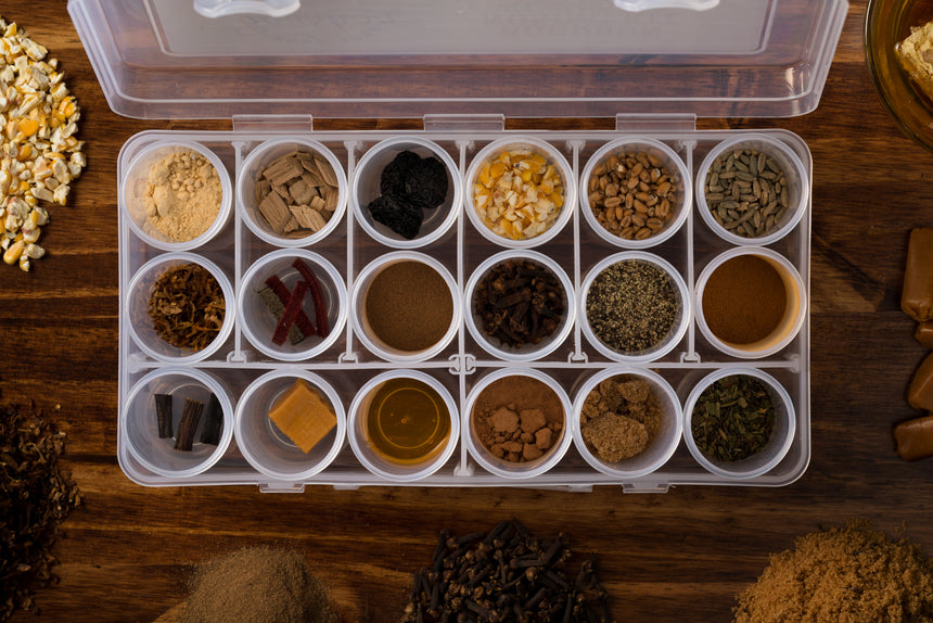 Original Bourbon Nosing Kit, Ingredients Close Up