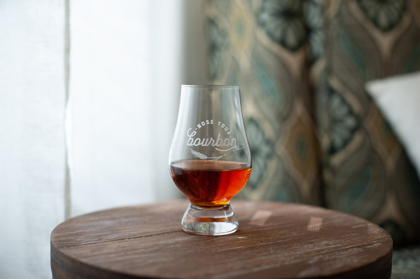 Bourbon Whiskey Glass, Close Up