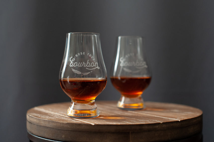Glencairn Whisky Glass, Set of 2 in Leather Travel Case